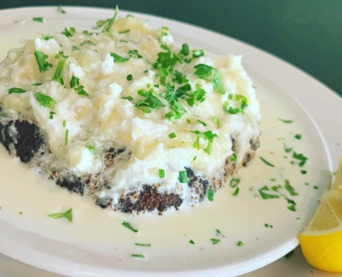 Eggplant Crabcake - Hummus and More